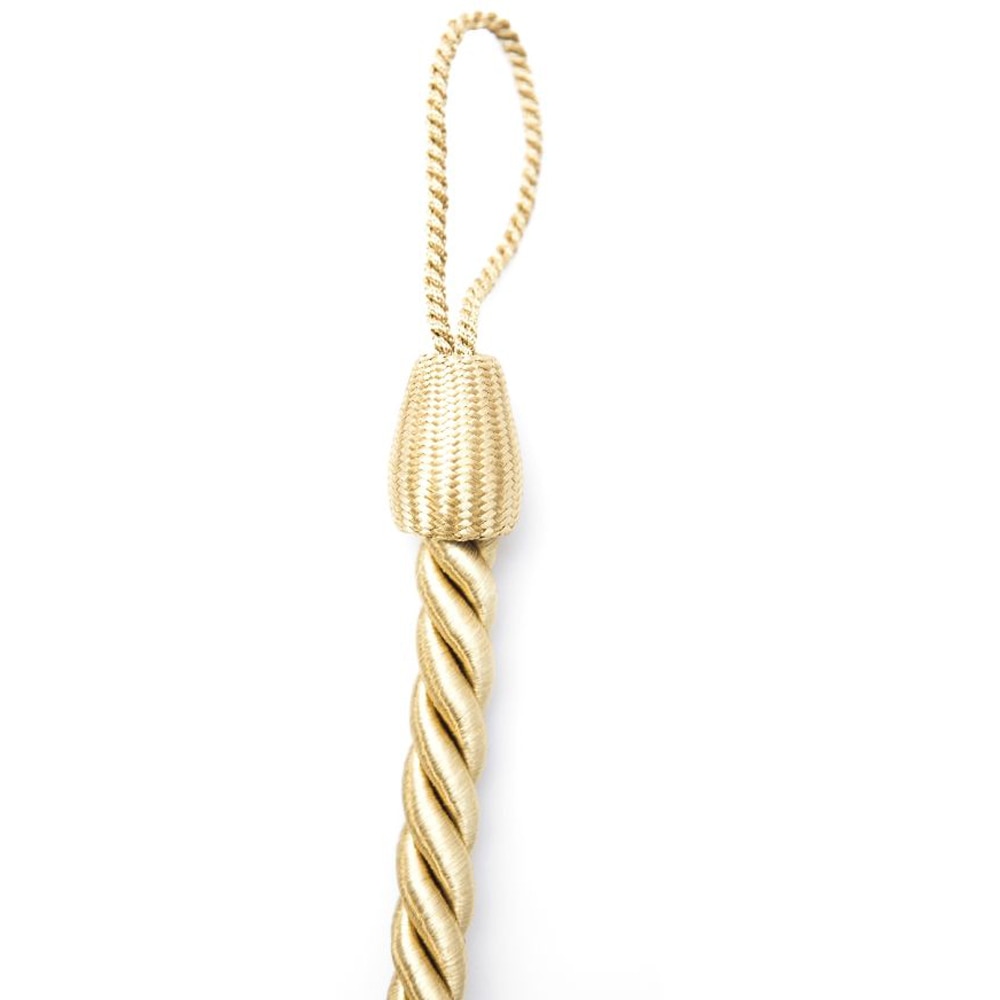 Snur prindere draperie, poliester, 57 x 1.3 cm, auriu