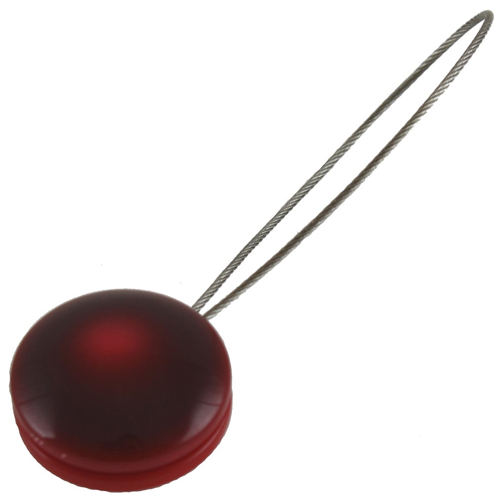 Magnet prindere draperie Pearls, rasina, 19 x 7 cm, rosu