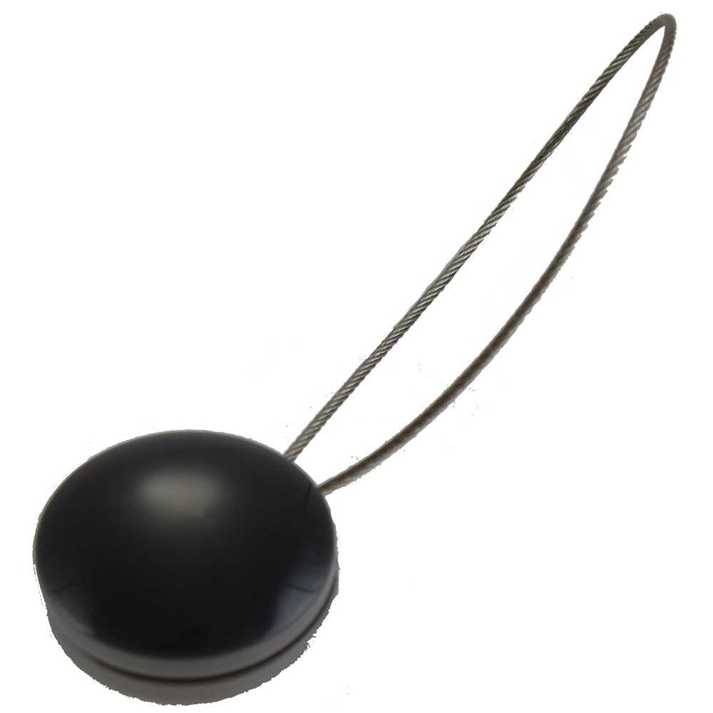 Magnet prindere draperie Pearls, rasina, 19 x 7 cm, gri