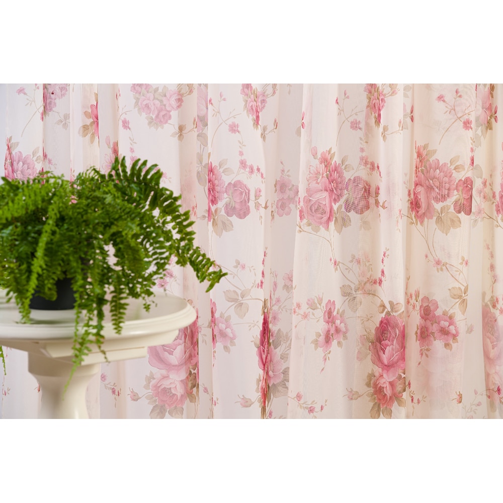 Perdea Judie, rejansa, 140 x 245 cm, roz