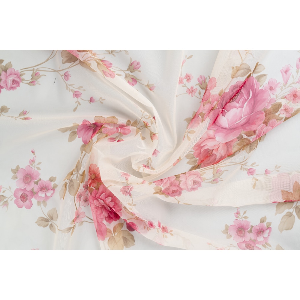 Perdea Judie, rejansa, 140 x 245 cm, roz