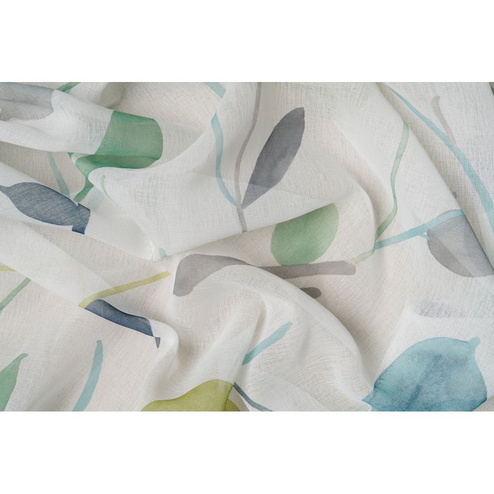 Perdea Mendola Palmas, rejansa, 300 x 260 cm, verde