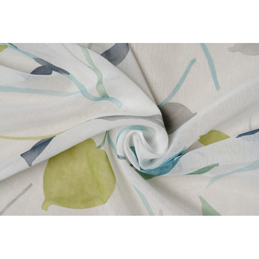 Perdea Mendola Palmas, rejansa, 300 x 260 cm, verde