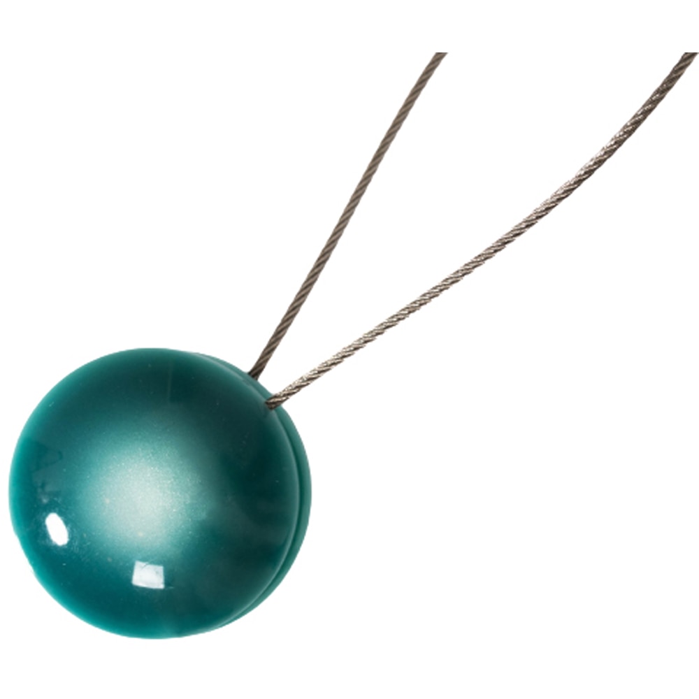 Magnet prindere draperie Pearls, rasina, 19 x 7 cm, albastru