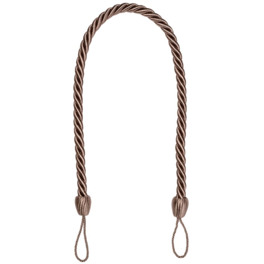 Snur prindere draperie, poliester, 57 x 1.3 cm, maro deschis