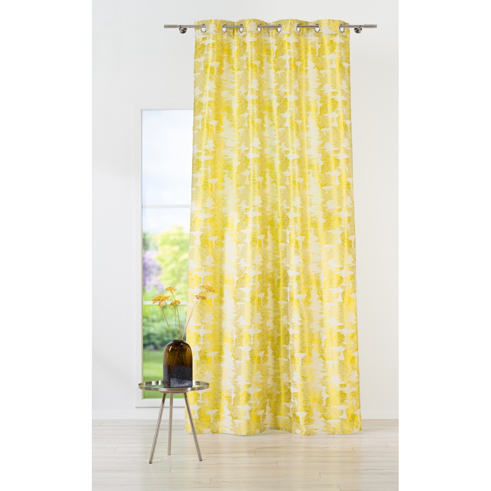 Draperie Mendola Tagus, inele, 140 x 260 cm, galben