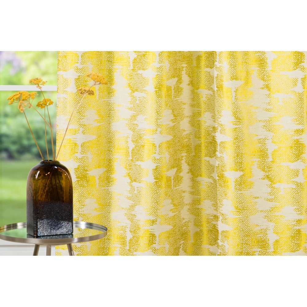 Draperie Mendola Tagus, inele, 140 x 260 cm, galben