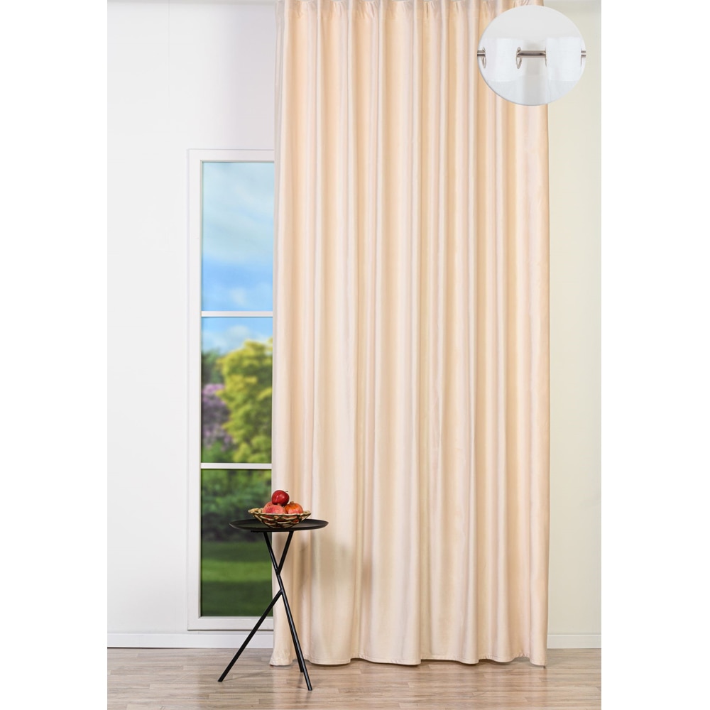 Draperie Oliva, inele, 140 x 260 cm, semiopac, crem