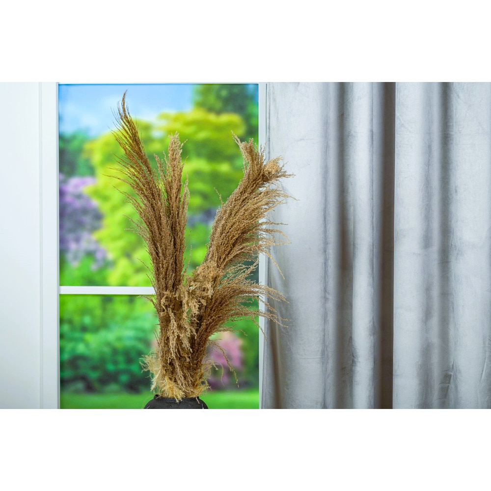 Draperie Oliva, inele, 140 x 260 cm, semiopac, gri inchis