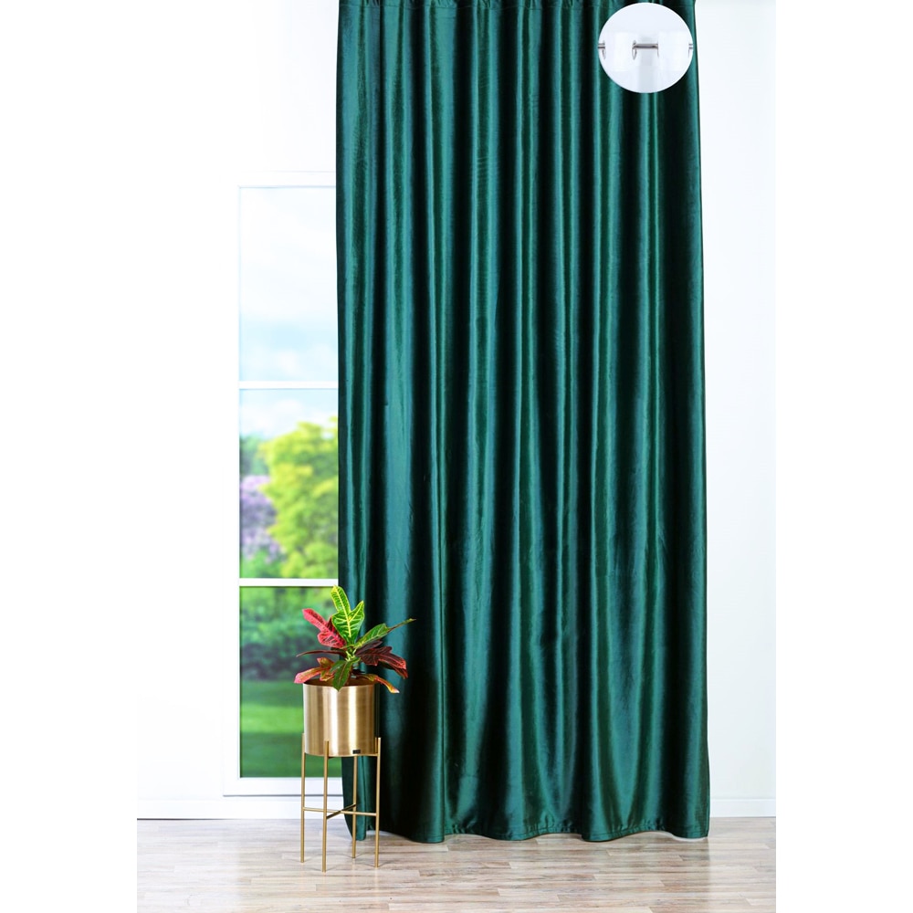 Draperie Oliva, inele, 140 x 260 cm, semiopac, verde