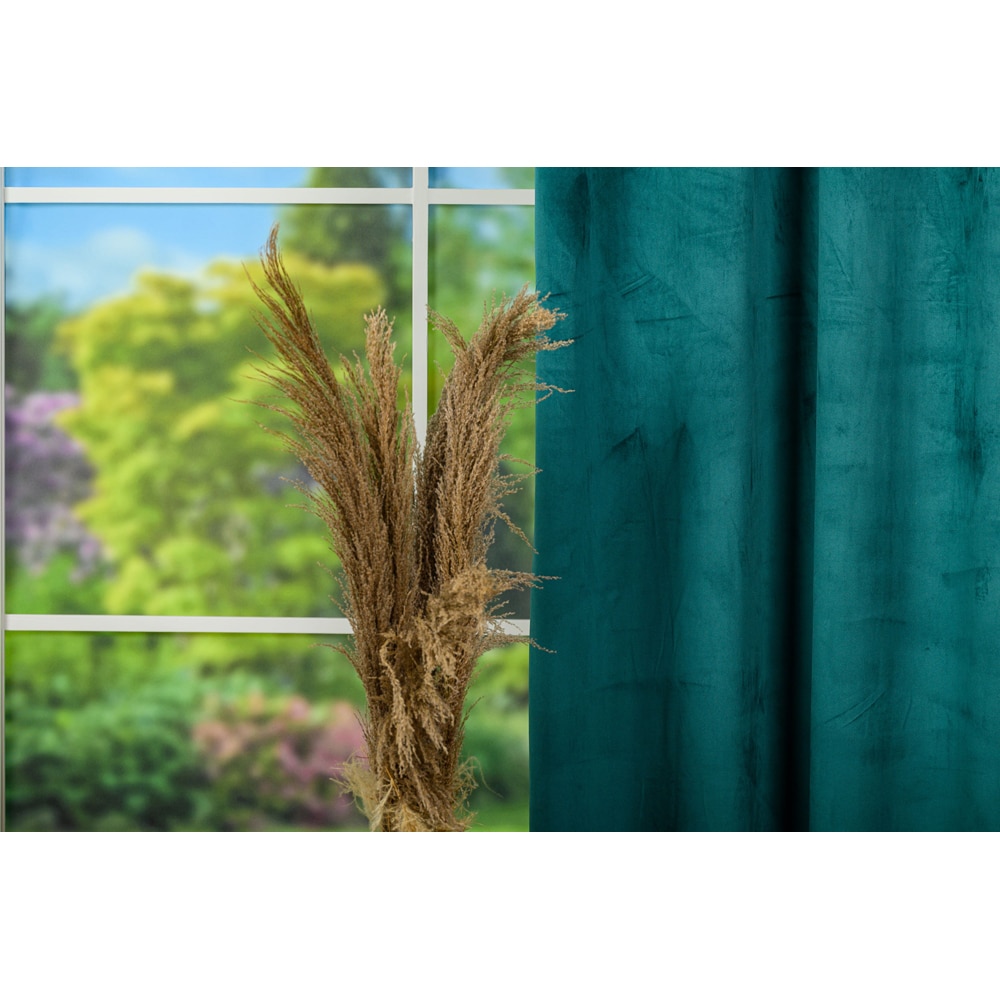 Draperie Oliva, inele, 140 x 260 cm, semiopac, verde