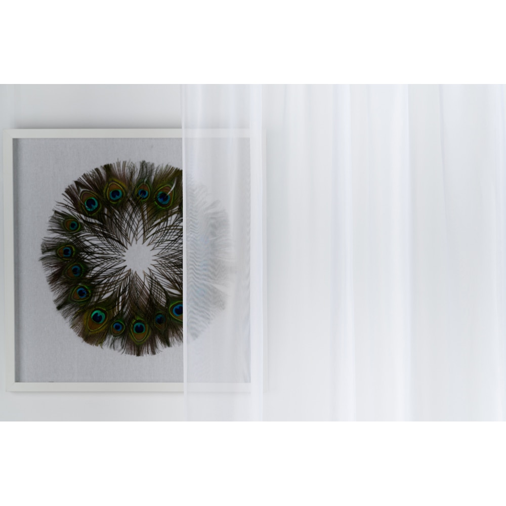 Perdea Mood, rejansa, 140 x 245 cm, alb