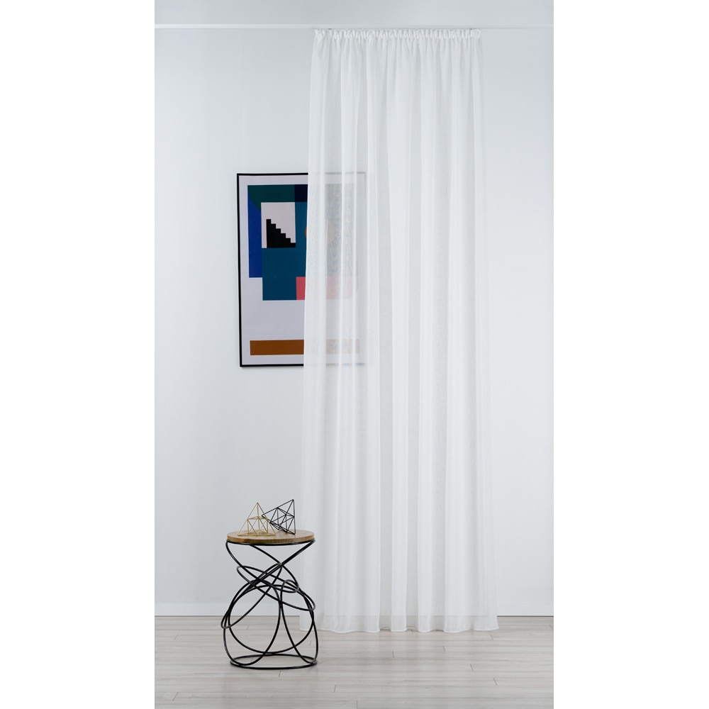 Perdea Lisso, rejansa, 140 x 260 cm, crem