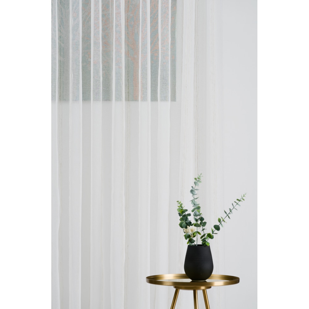 Perdea Ampezzo, rejansa, 140 x 260 cm, alb