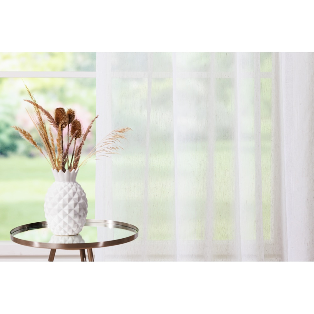 Perdea Martino, rejansa, 140 x 260 cm, alb