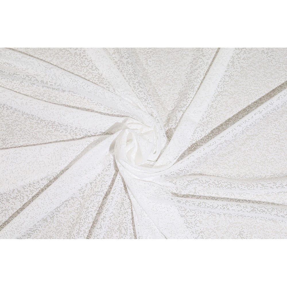 Perdea Alya, rejansa, 140 x 260 cm, alb