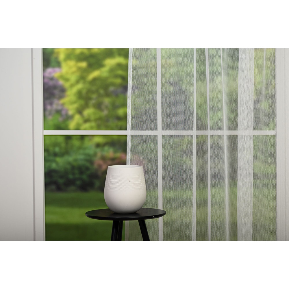 Perdea Rosette, inele, 140 x 260 cm, alb