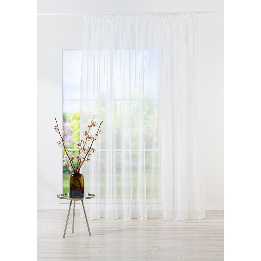 Perdea Asti, rejansa, 140 x 260 cm, alb