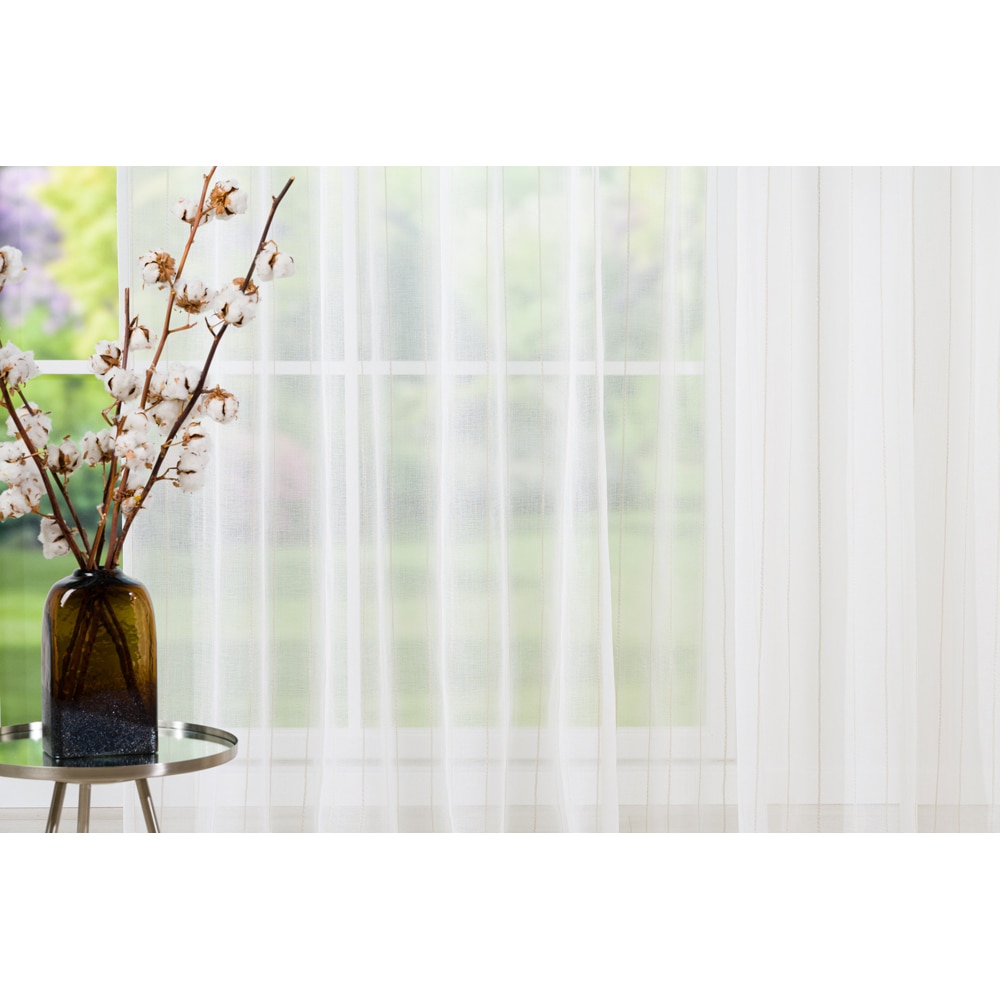 Perdea Asti, rejansa, 140 x 260 cm, alb