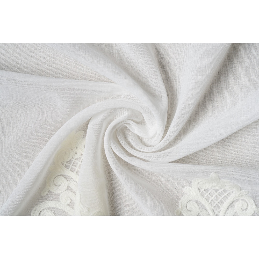 Perdea Angelique, rejansa, 140 x 260 cm, crem