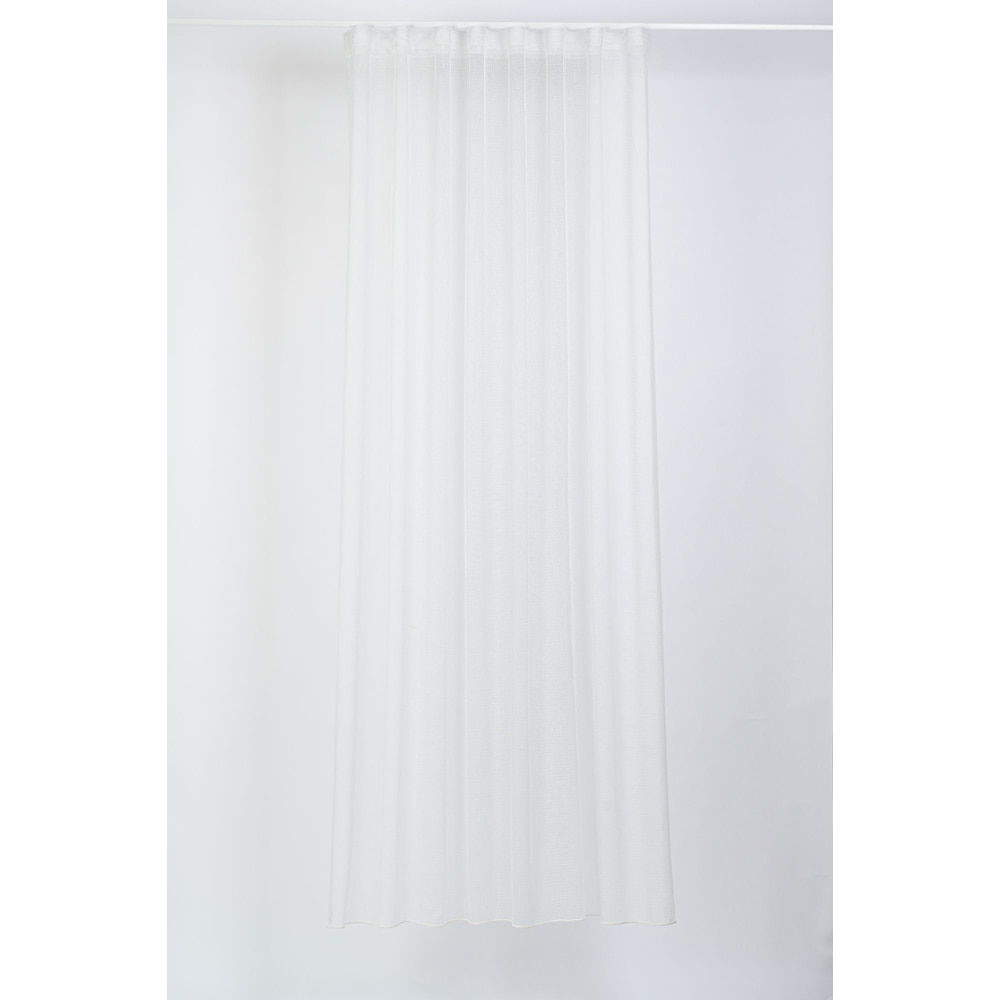 Perdea Valle, rejansa, 140 x 260 cm, alb