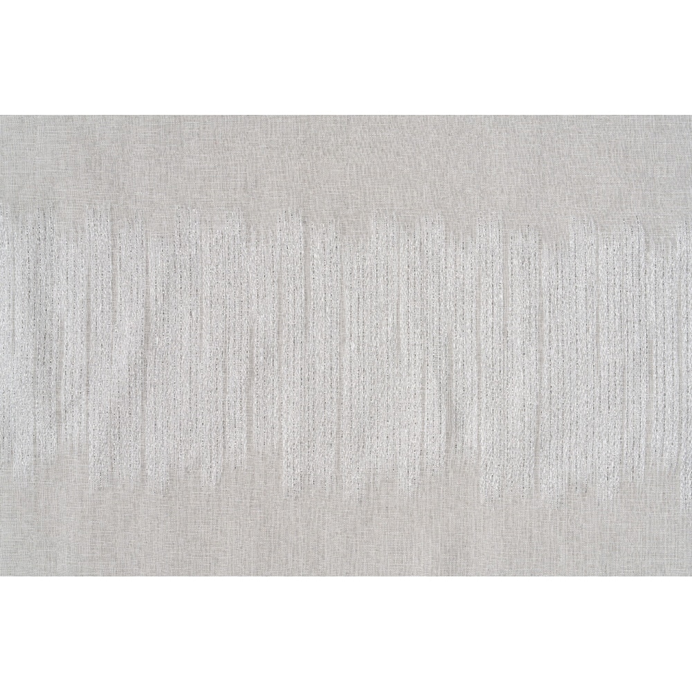 Perdea Jessie, rejansa, 140 x 260 cm, alb-argintiu