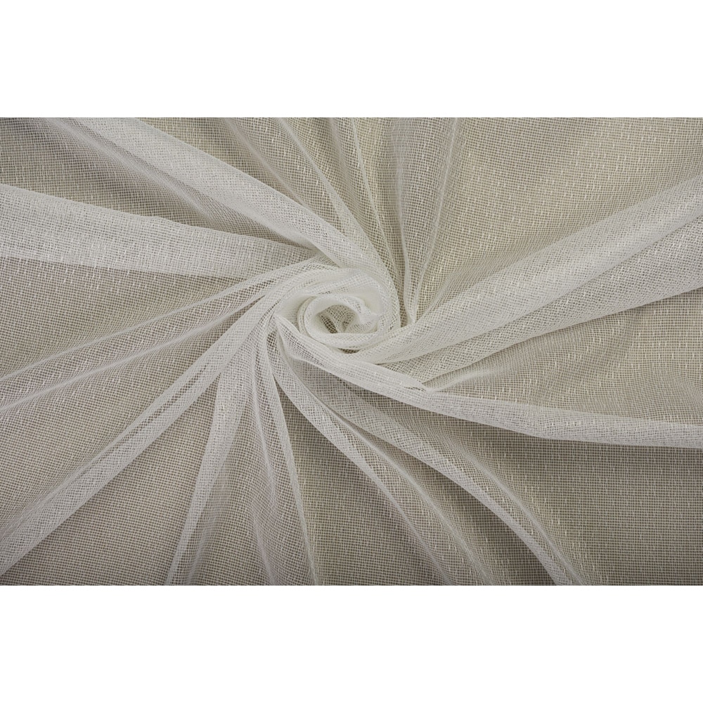 Perdea Faune, inele, 140 x 260 cm, ivoire