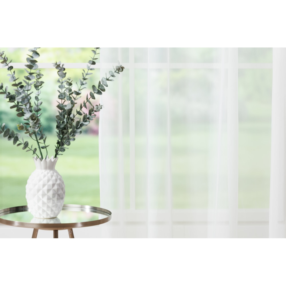 Perdea Gold, rejansa, 140 x 260 cm, alb