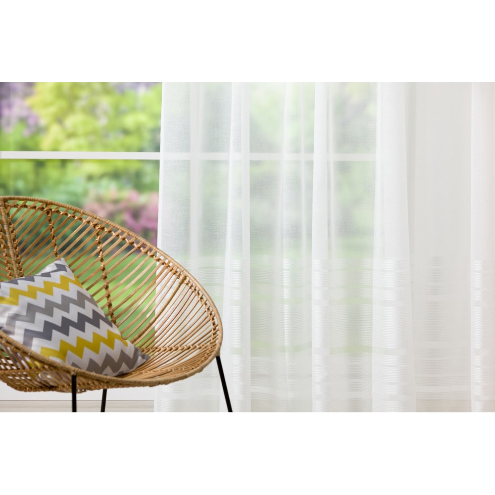 Perdea Austral, rejansa, 140 x 260 cm, crem