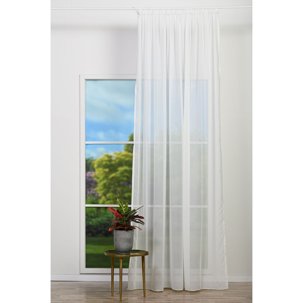 Perdea Louise, rejansa, 300 x 260 cm, alb