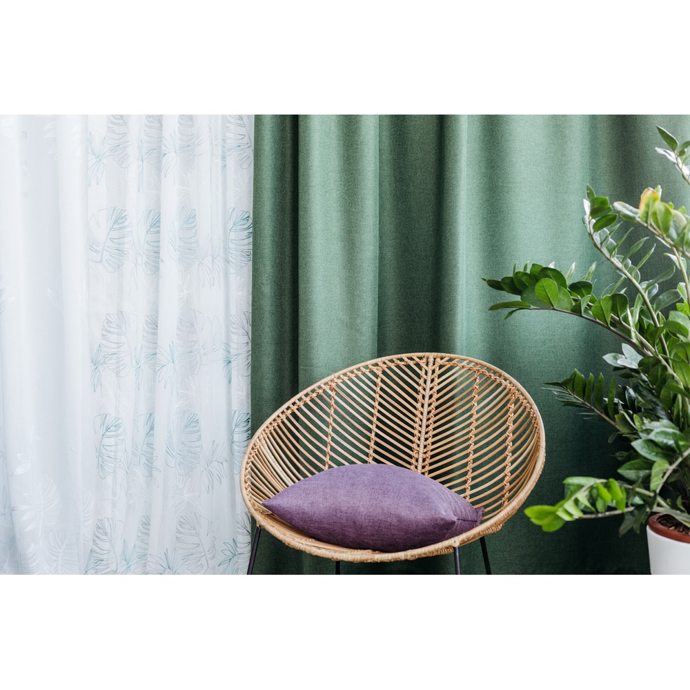 Perdea Corse, rejansa, 140 x 260 cm, turcoaz