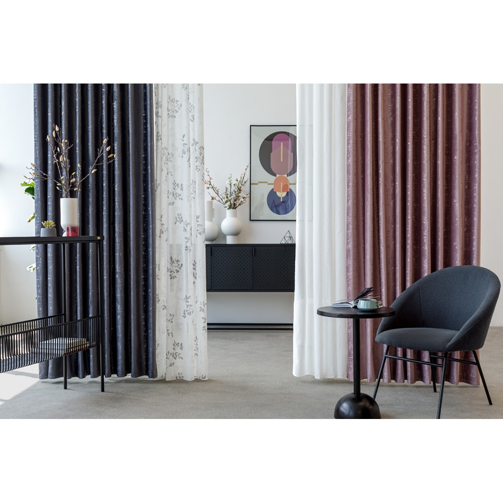 Perdea Calvi, rejansa, 140 x 260 cm, gri