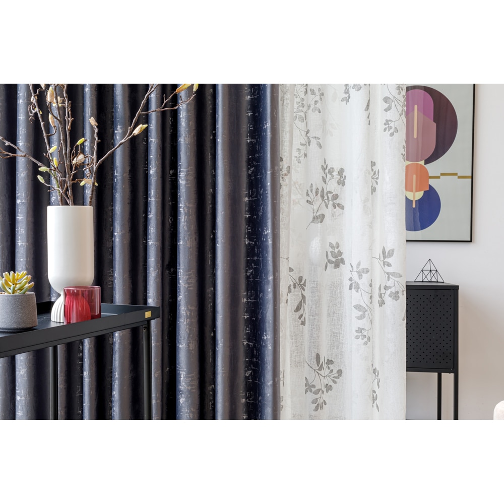 Perdea Calvi, rejansa, 140 x 260 cm, gri