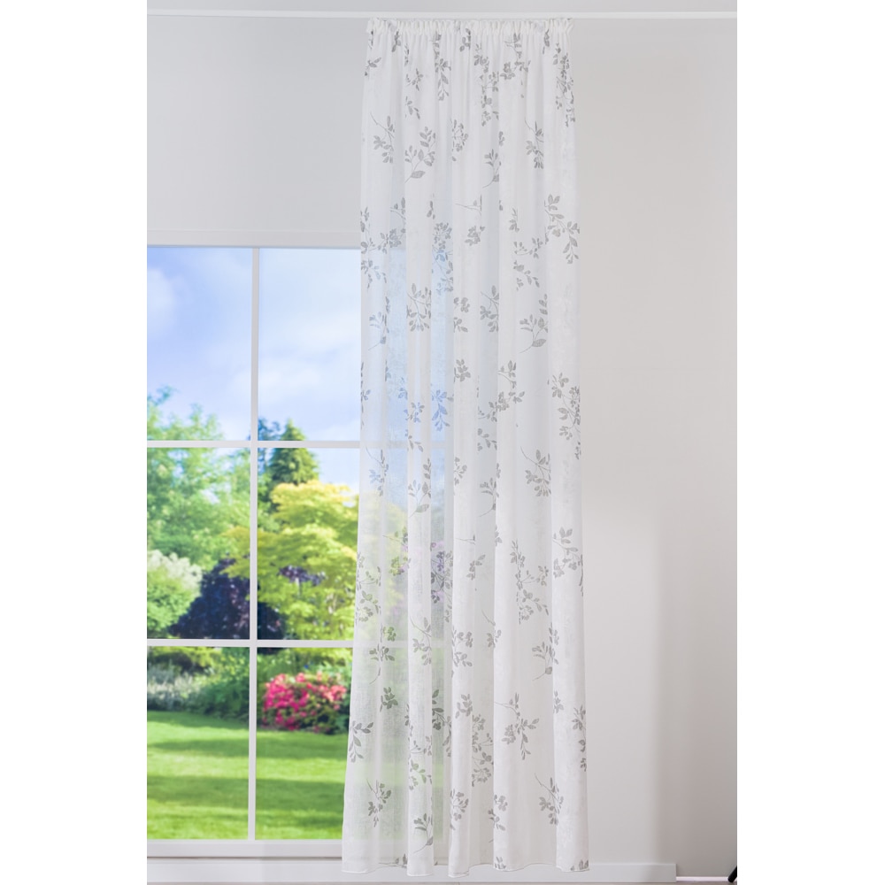 Perdea Calvi, rejansa, 140 x 260 cm, gri