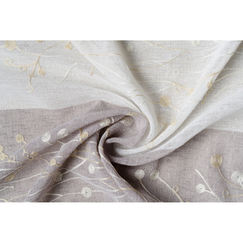 Perdea Casino, inele, 140 x 255 cm, crem