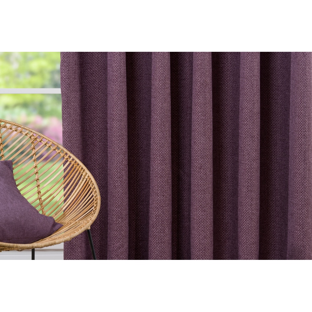 Draperie Atacama, inele, 140 x 260 cm, semiopac, mov