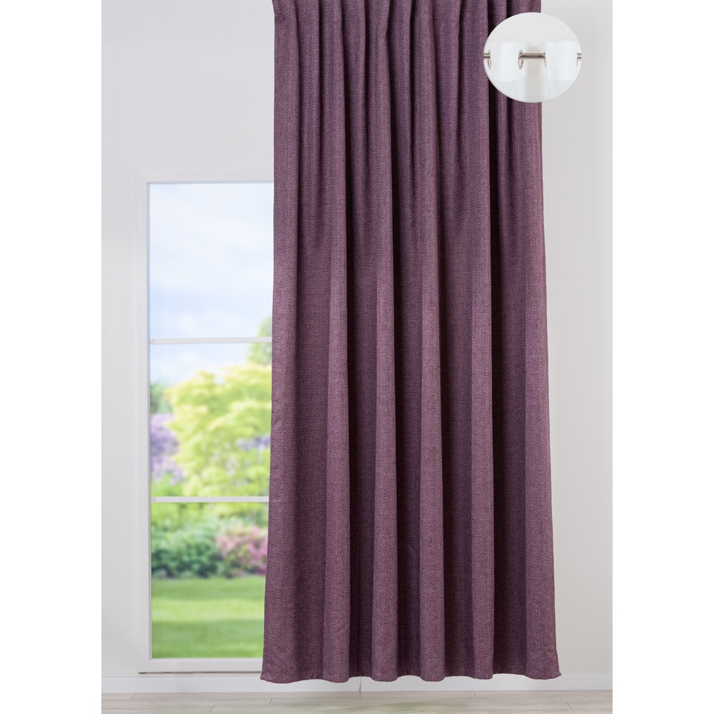 Draperie Atacama, inele, 140 x 260 cm, semiopac, mov