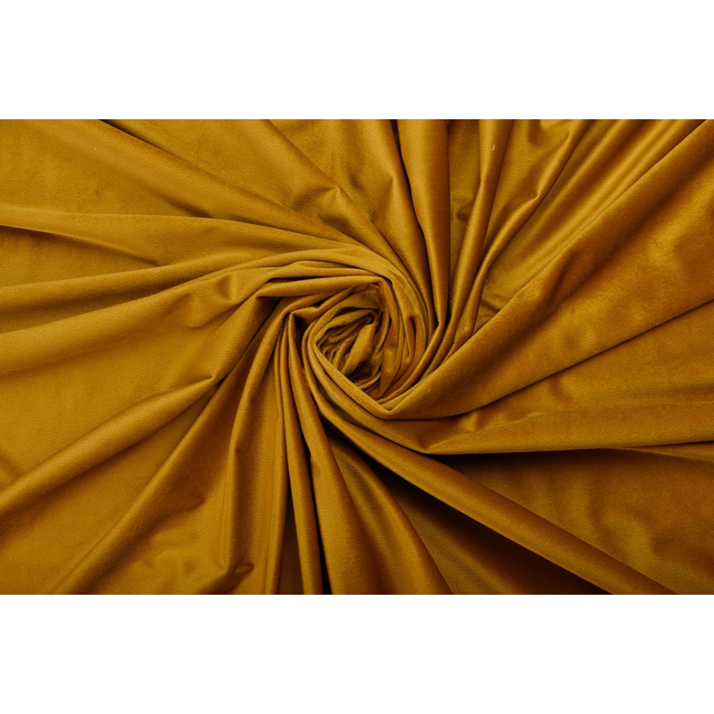 Draperie Adige, inele, 140 x 260 cm, semiopac, mustar