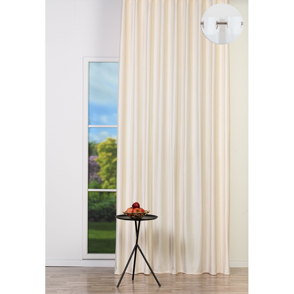 Draperie Adige, inele, 140 x 260 cm, semiopac, alb