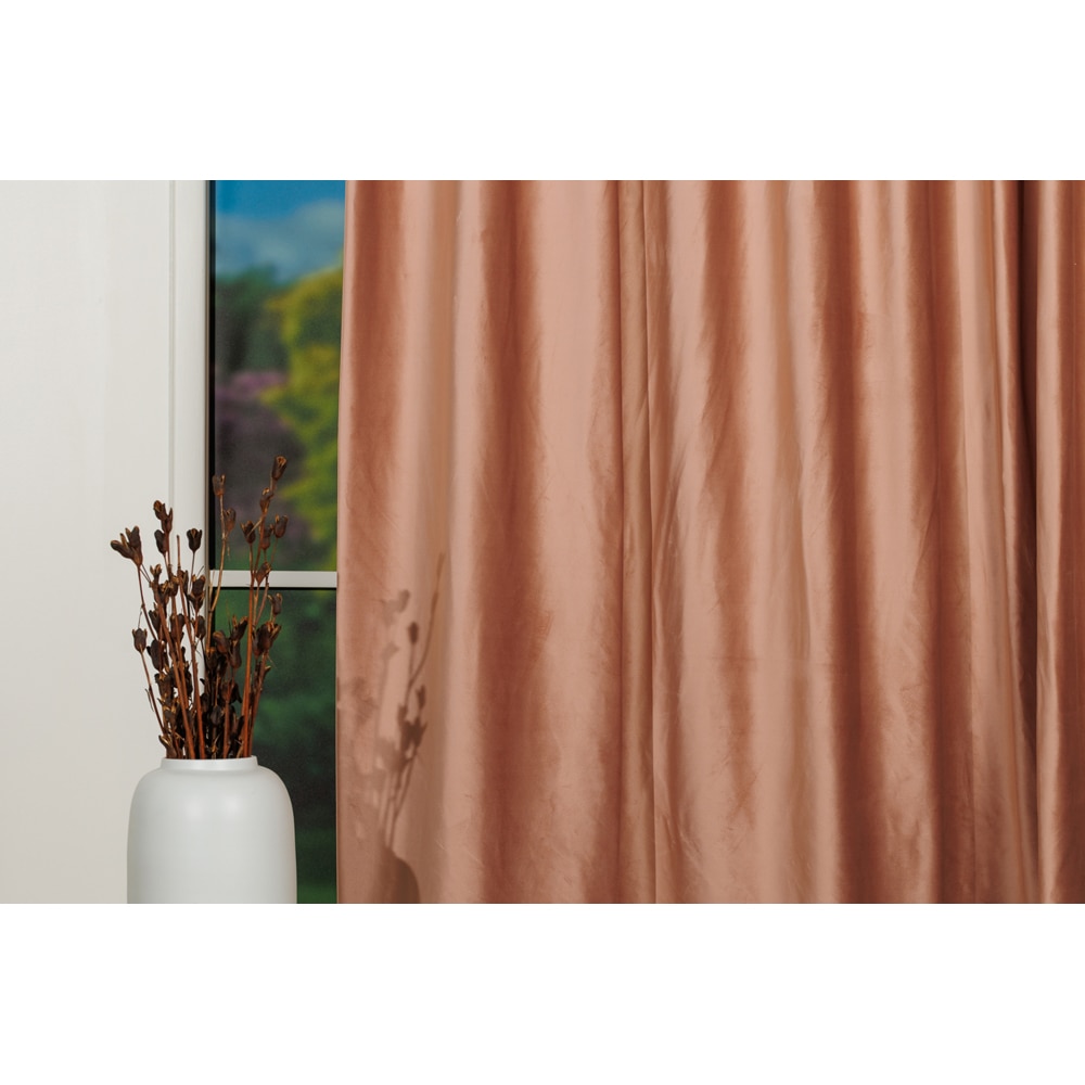 Draperie Adige, inele, 140 x 260 cm, semiopac, roz