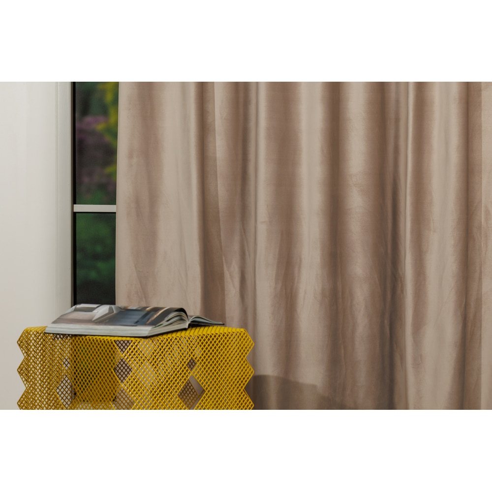 Draperie Adige, inele, 140 x 260 cm, semiopac, maro