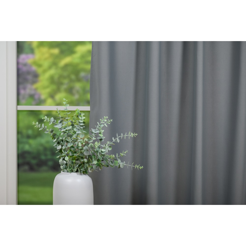 Draperie Sandro, rejansa, 140 x 260 cm, semiopac, gri inchis