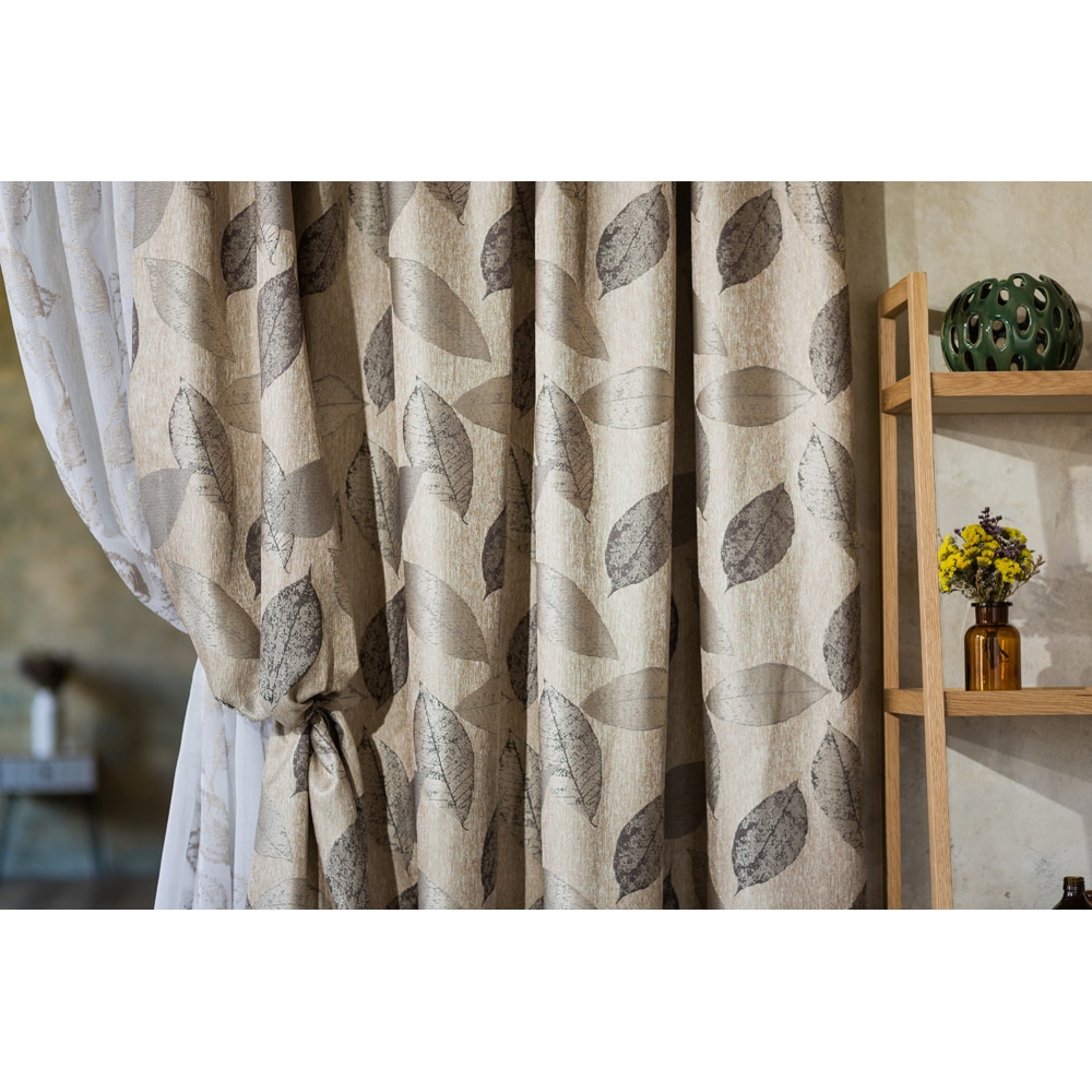 Draperie Orient, rejansa, 140 x 260 cm, semiopac, maro-auriu