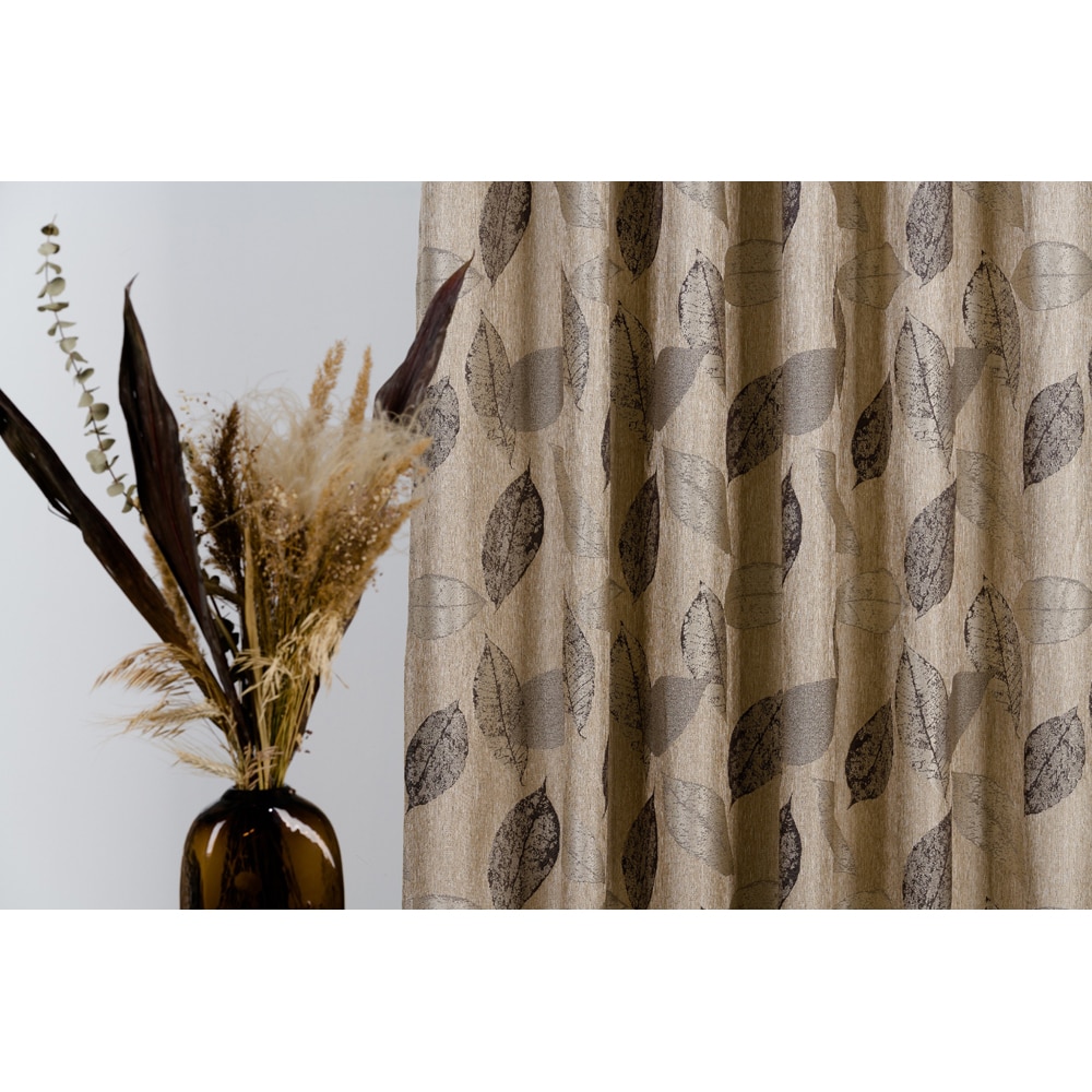 Draperie Orient, rejansa, 140 x 260 cm, semiopac, maro-auriu