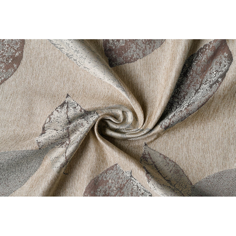 Draperie Orient, rejansa, 140 x 260 cm, semiopac, maro-auriu