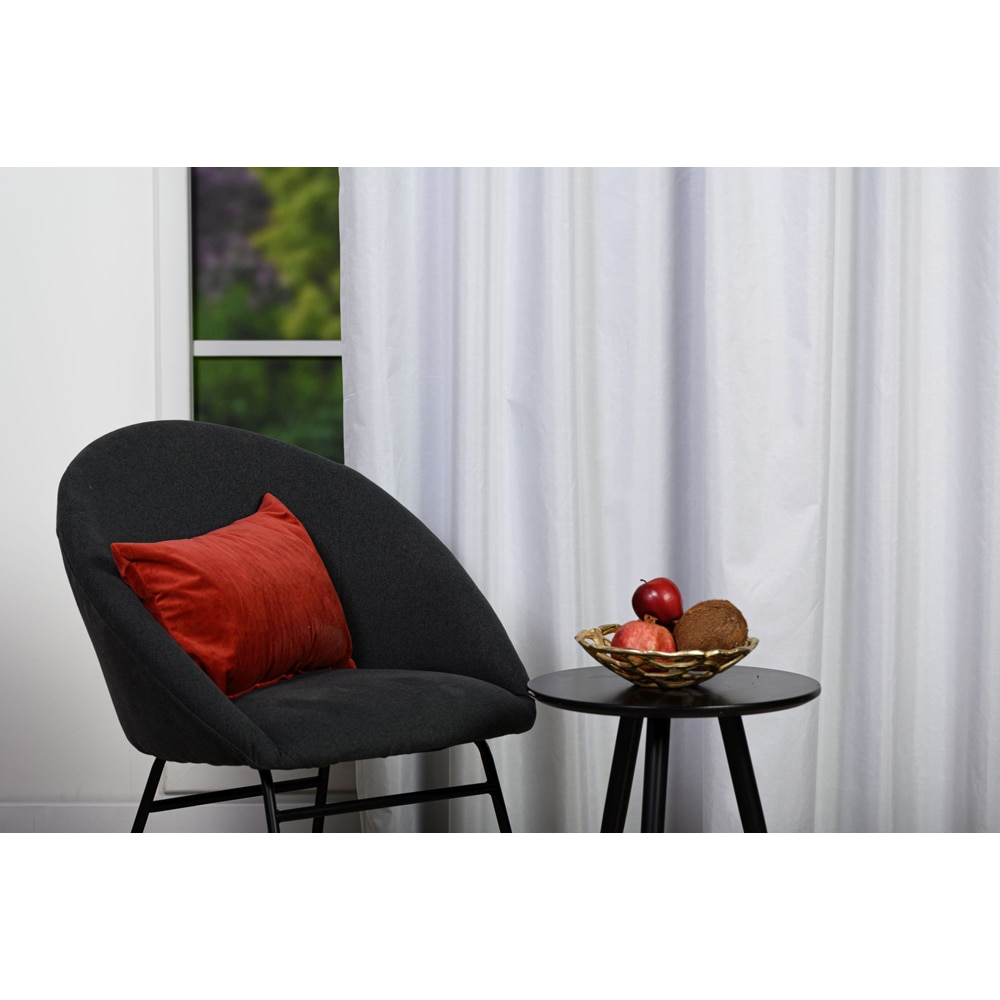 Draperie Jeff, inele, 140 x 260 cm, opac, alb