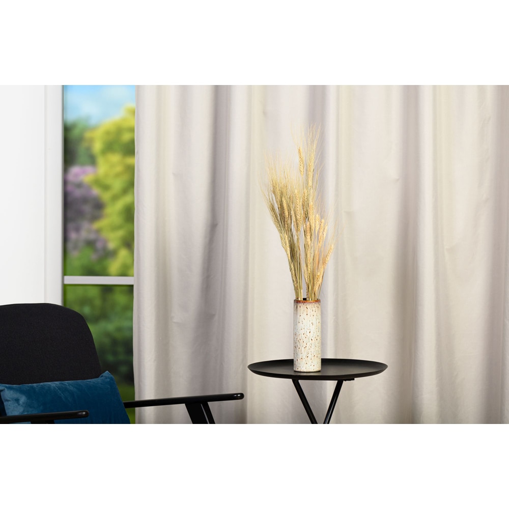 Draperie Jeff, inele, 140 x 260 cm, opac, crem