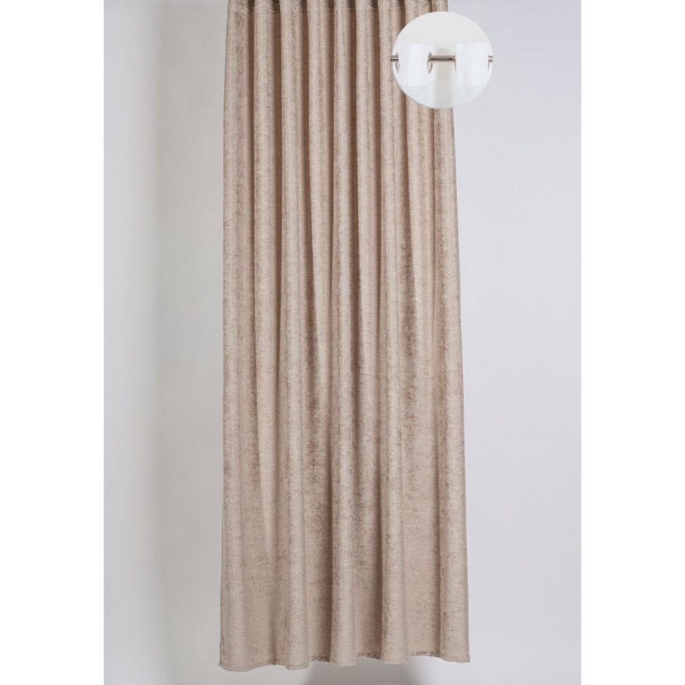 Draperie Magnolia, inele, 140 x 260 cm, semiopac, nisip
