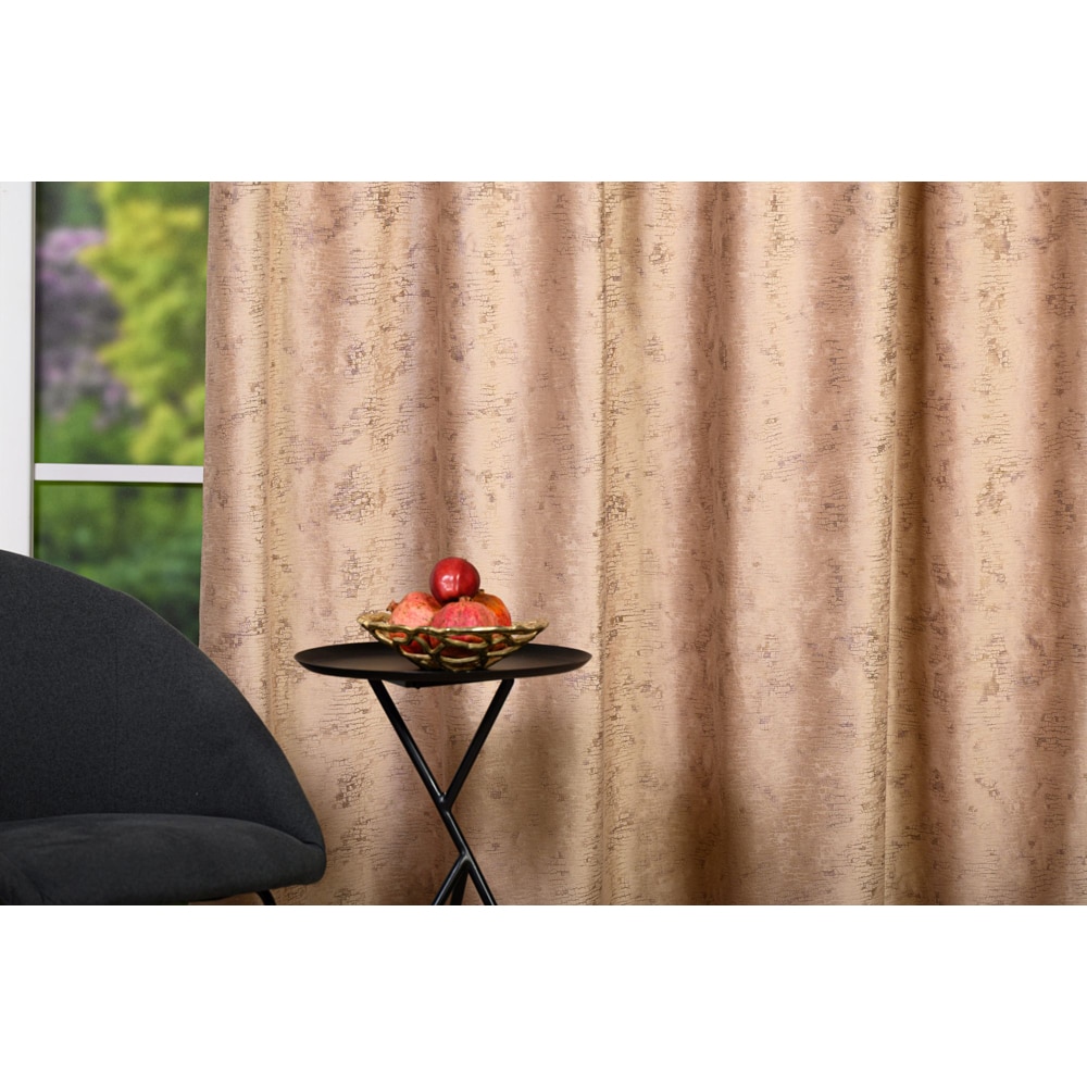 Draperie Bacio, inele, 140 x 260 cm, semiopac, crem