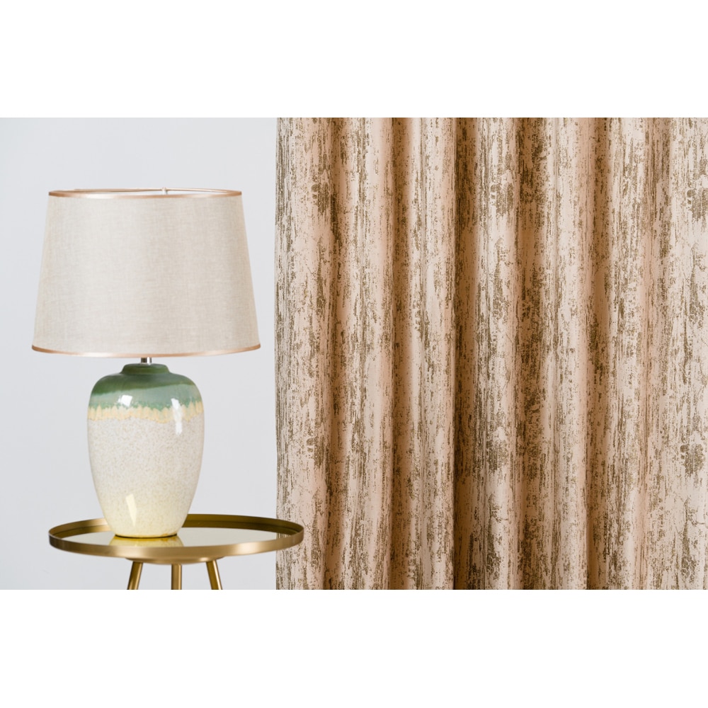 Draperie Parla, inele, 140 x 260 cm, semiopac, latte